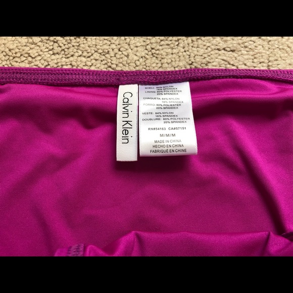 Calvin Klein Fuschia Skirted Bikini Bottom - Picture 2 of 2